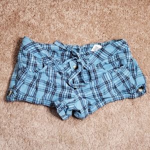 Paris blues checker short shorts size 5